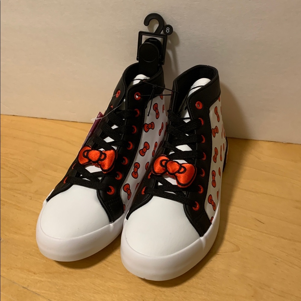 HELLO KITTY x SANRIO Bow Hi-Top Sneakers - Picture 4 of 8